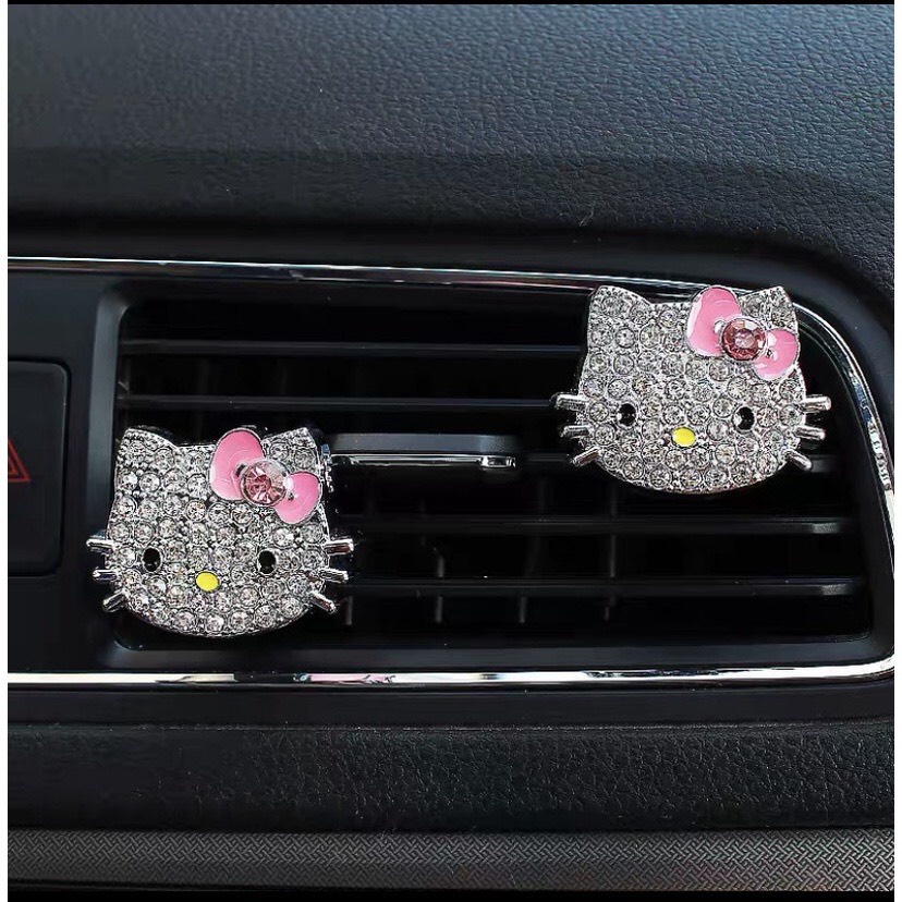 Nước hoa điều hoà cửa gió hình Hồ Ly, Mèo kitty, Pepapig... cho ô tô