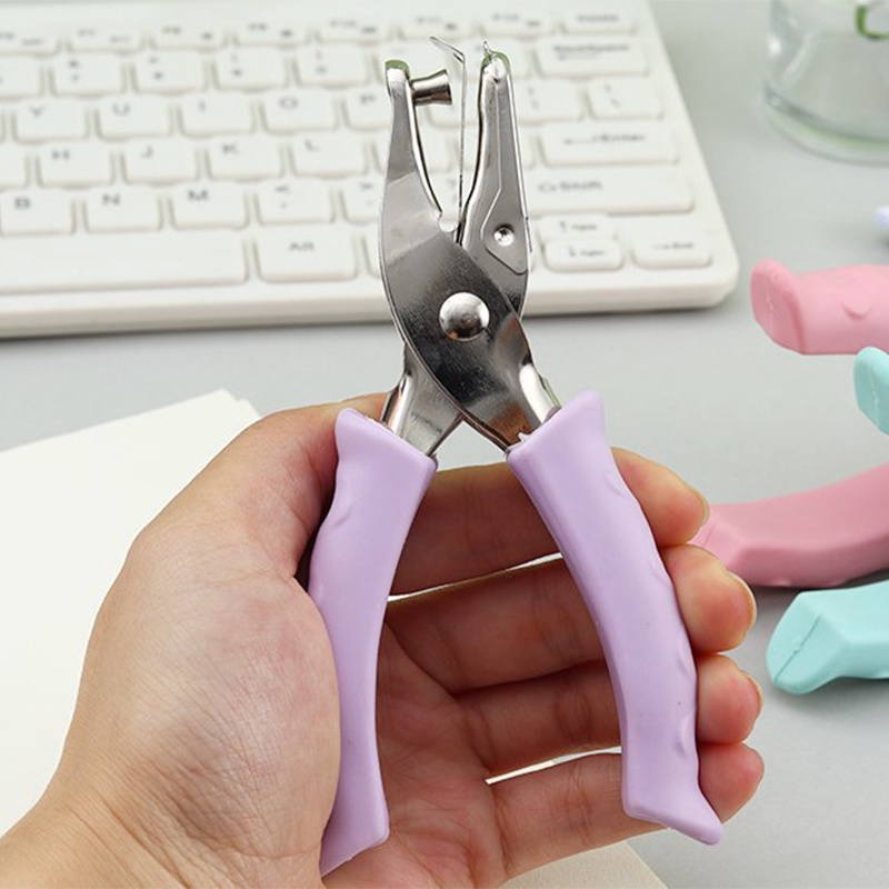 Dụng Cụ Bấm Lỗ Giấy Bằng Kim Loại Hình Tròn DIY