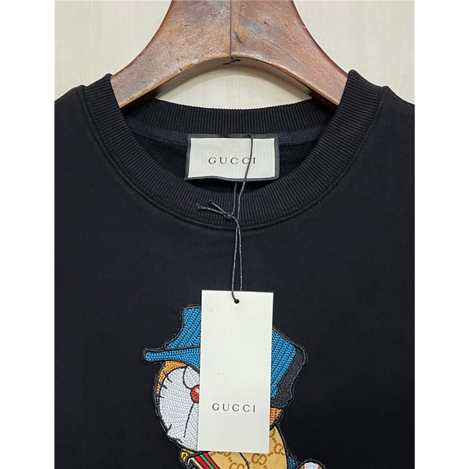 Áo Nỉ Dài Tay Cổ Tròn Thêu Hình Doraemon Thời Trang Thu Đông Cho Nam Gucc1 2021