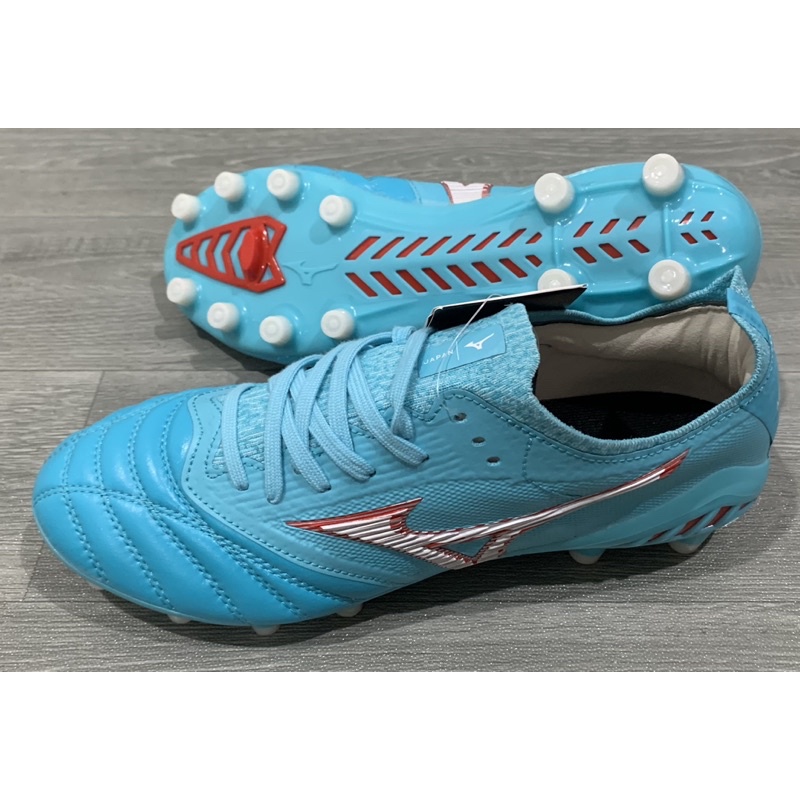 Giày Bóng đá sân tự nhiên Mizuno MORELIA Neo III FG xanh ngọc( tặng tất fullbox)