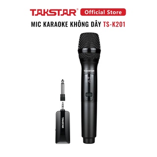 Micro Không Dây Hát Karaoke Takstar TS-K201 Độ Nhạy Cao, Chống Nhiễu, Khoảng Cách Xa, Chính Hãng Cao Cấp Bảo Hành 1 Năm