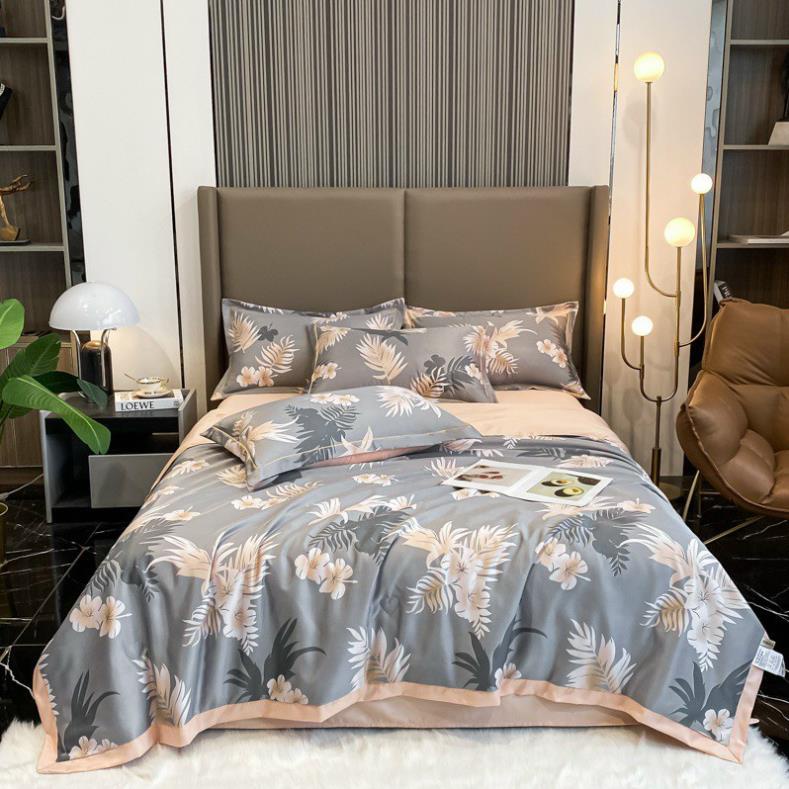 Chăn mền, chăn hè lụa tencel 3 lớp cao cấp, chăn mền lụa thái mềm mịn thoáng mát kích thước 2mx2m2