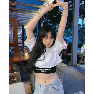Áo Thun Croptop GROUNDBREAKING 1974 (Set 2 áo CROPTOP & BRA)