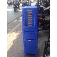 Ghế đẩu nhựa cao việt nhật, ghế đôn cao 45cm nhựa dày xanh _ CM hoa