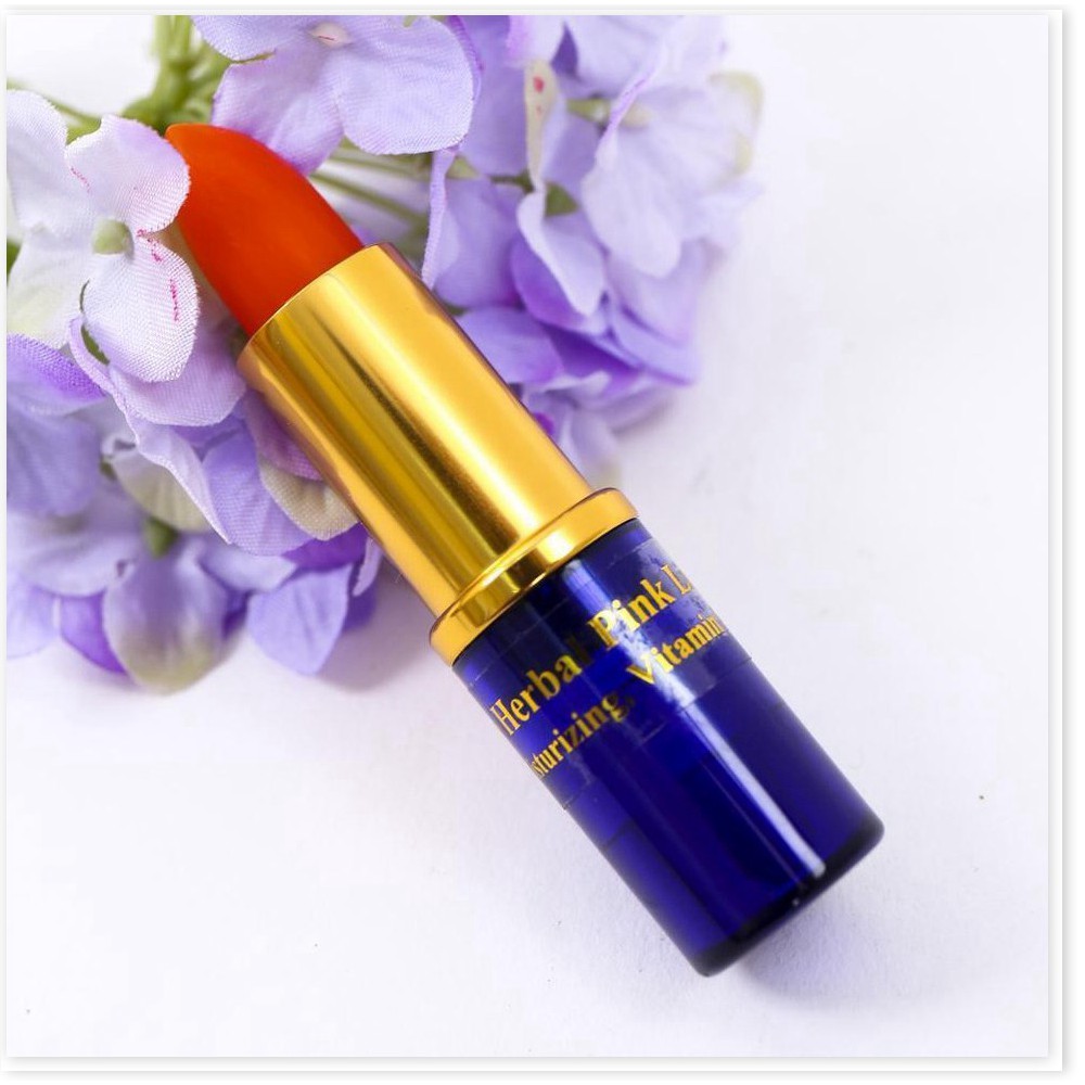 Bộ 2 Son sâm DORLENE HERBAL PINK LIP Thái Lan lên màu đẹp tự nhiên giúp ngăn ngừa thâm môi hiệu quả, giúp môi hồng hào