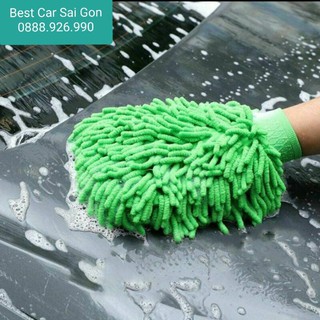 Combo Bọt biển - bao tay rửa ô tô,xe máy(HỎA TỐC TPHCM)