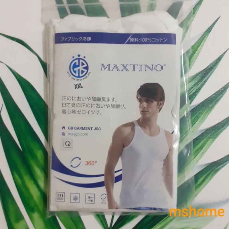Áo ba lỗ nam Maxtino 100% cotton xuất Nhật