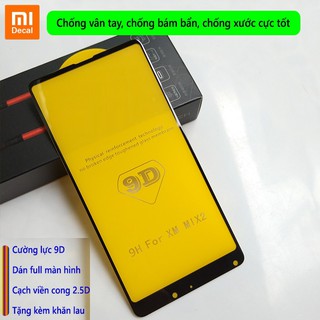Kính Cường Lực 9D Full Keo, Full Màn Xiaomi Mimix 2 / Mimix 2S Tặng Phụ Kiện Dán
