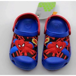 Dép sục nhựa bé trai siêu nhân người nhện spiderman - ôm chân, không trơn trượt