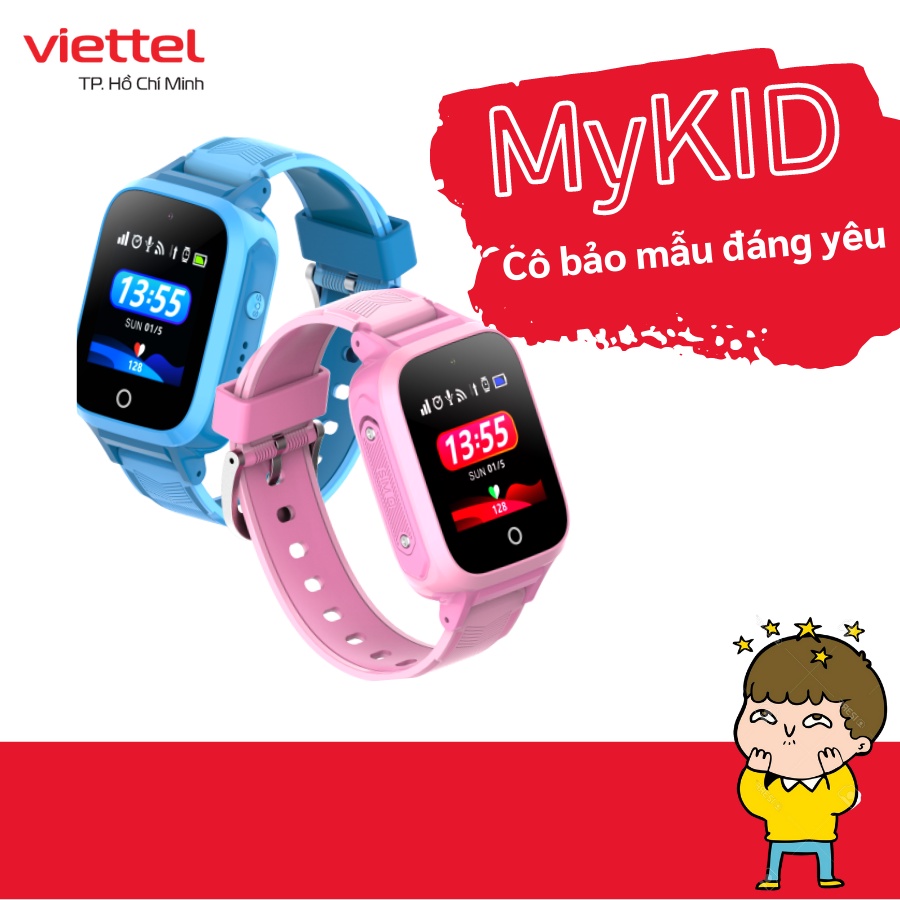 Đồng Hồ thông minh MyKid Viettel Thế Hệ 2 - Đồng hồ định vị GPS trẻ em