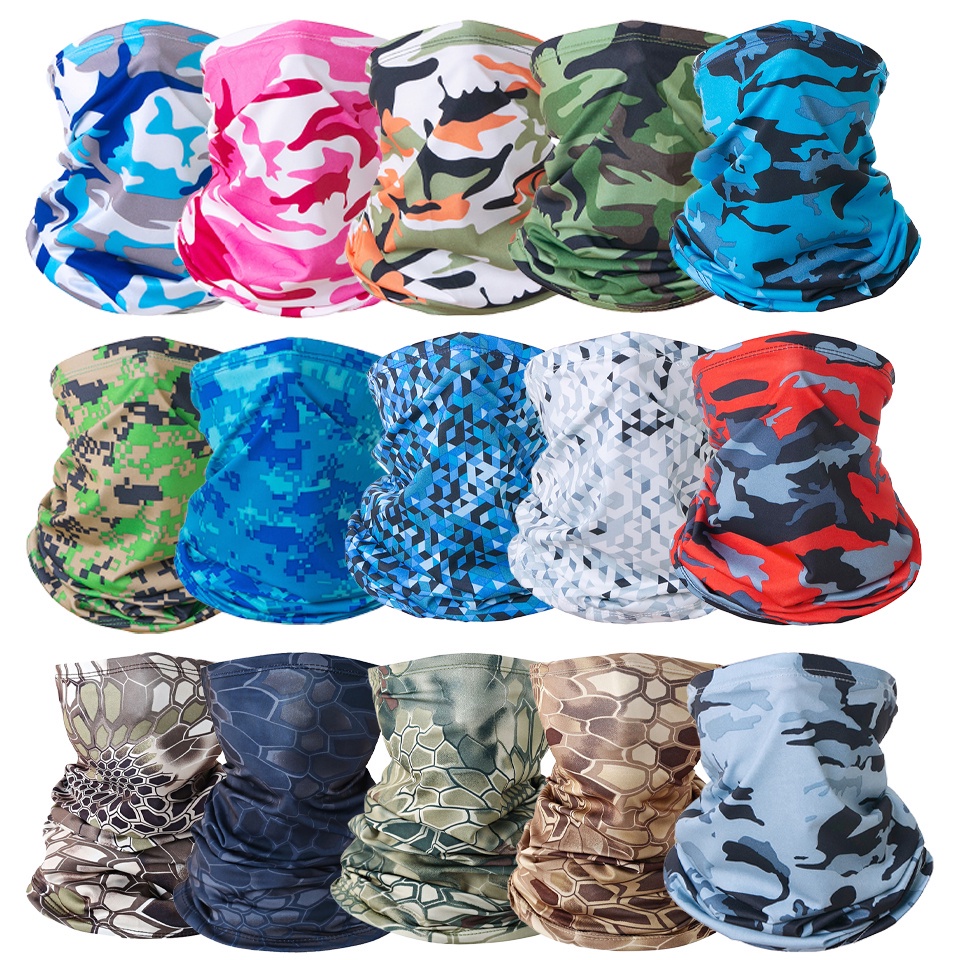 Khẩu Trang Bandana Bằng Lụa Lạnh Thoáng Khí Chống Nắng Chống Gió Mùa Hè Cho Nam Nữ Hoạt Động Thể Thao Ngoài Trời