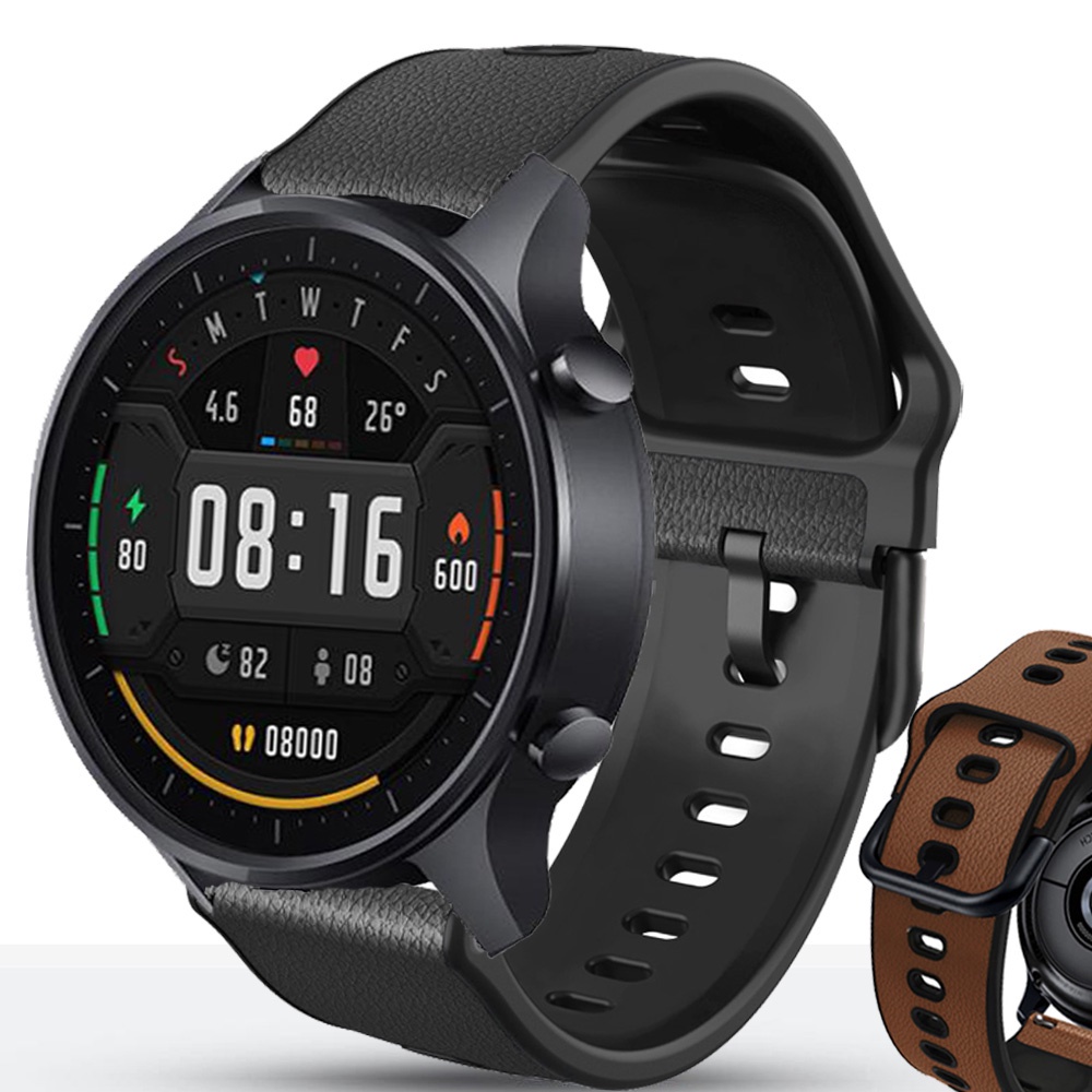 Dây đeo đồng hồ thể thao bằng da silicon 22mm màu sắc siêu bền thay thế chuyên dụng cho xiaomi mi watch 2