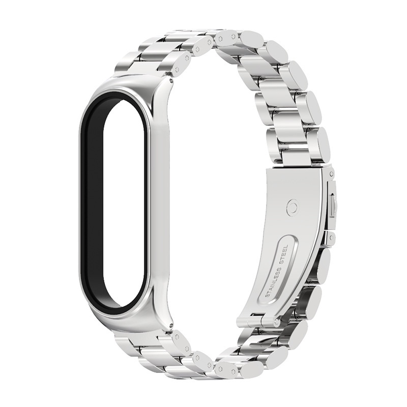 XIAOMI Dây Đeo Thay Thế Chất Liệu Kim Loại Dạng Lưới Cho Mi Band 6 5 4 3 Mi Band 5 4