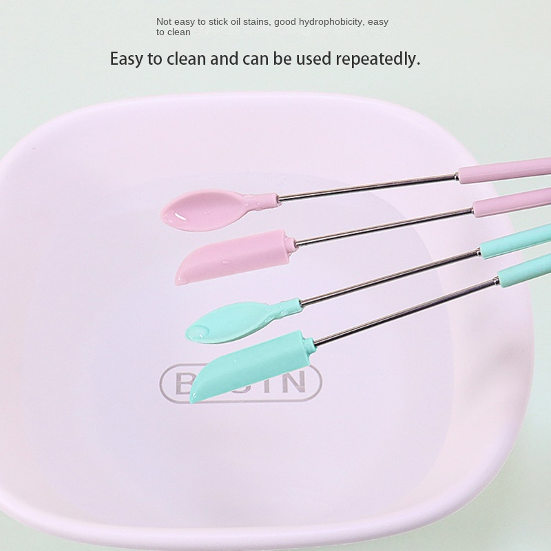 Muỗng Silicone Mini Kéo Dài Thu Gọn Được Tiện Lợi Dành Cho Nhà Bếp