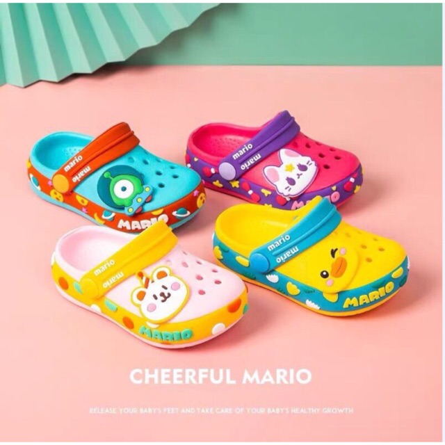 Dép sục trẻ em Mario ICON chống trơn trượt cho bé yêu mã SM2