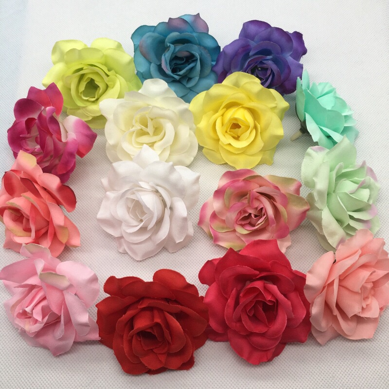 Đầu bông hoa hồng cao cấp 6cm màu cực sang, xịn