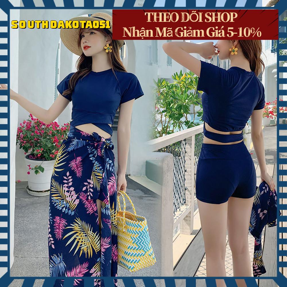 Southdakota051 Ba mảnh phụ nữ Áo tắm Bikini Đồ bơi Nữ phù hợp cho mùa hè Lướt sóng trên bãi biển xuân