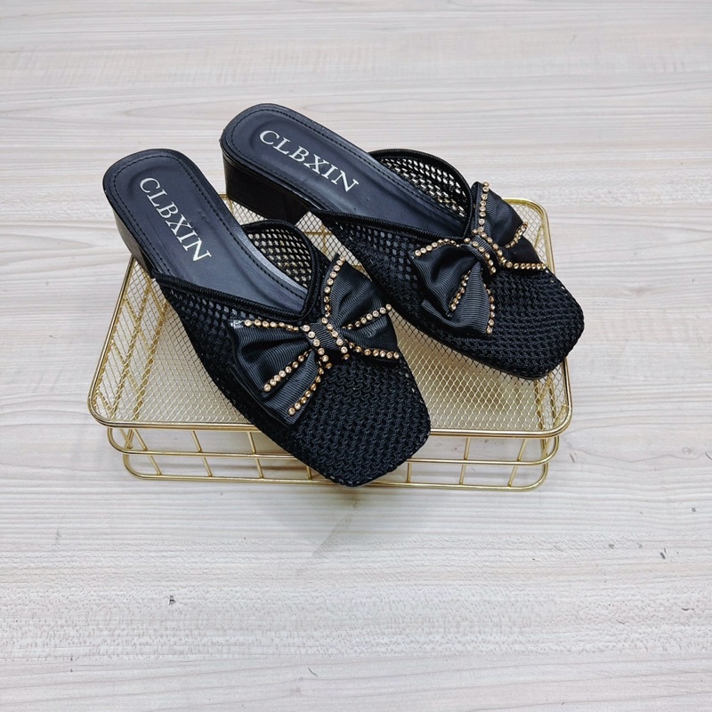 giầy sục ren phối nơ gót 3 cm siêu mềm hót!!!