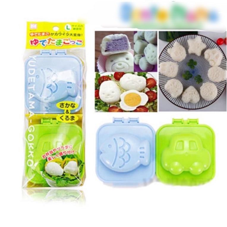 Set 4 khuôn ép cơm, ép trứng, làm đậu hũ chính hãng nhật bản - Cao cấp