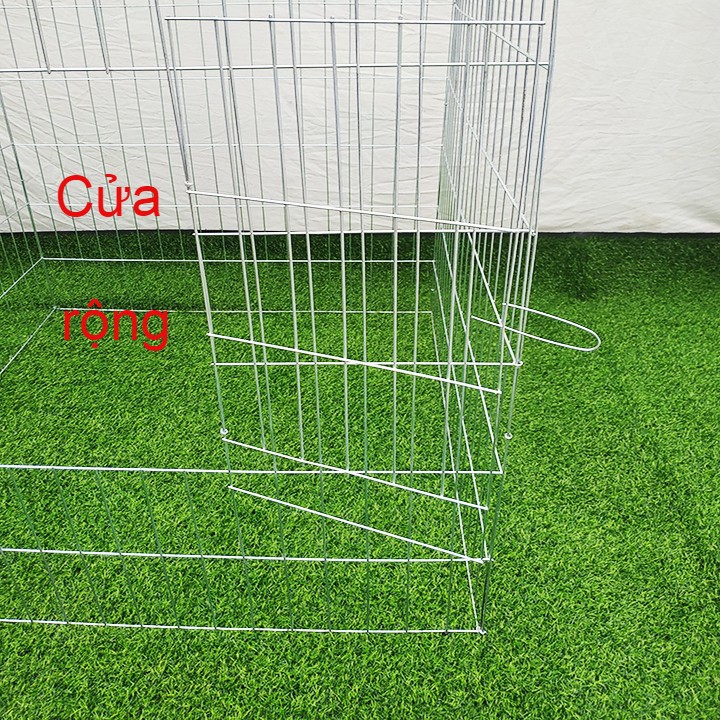 Lồng nuôi gà chọi- Bu gà kích thước1m x 1m x 1m kèm Khay Nhựa Siêu Bền