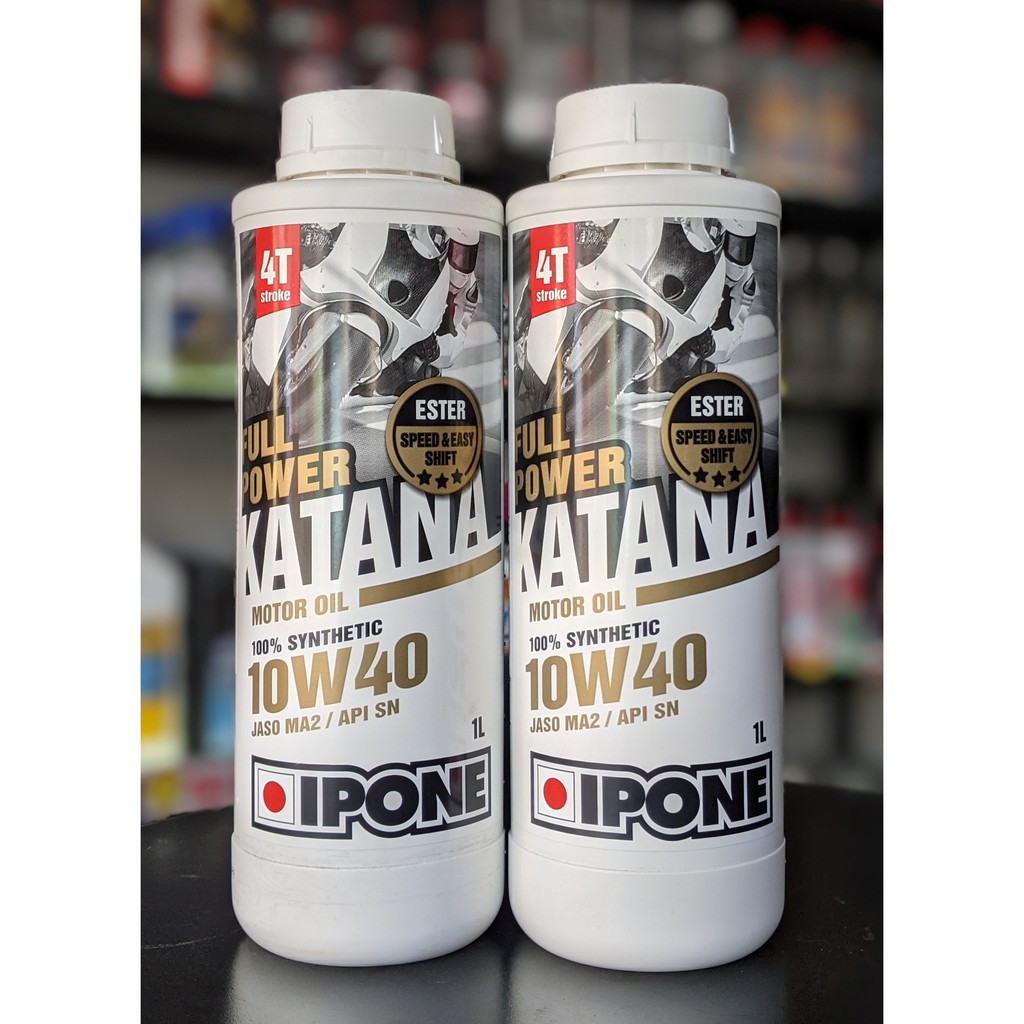 Dầu nhớt cho xe số và xe côn tay chính hãng Ipone Full Power Katana 10w40