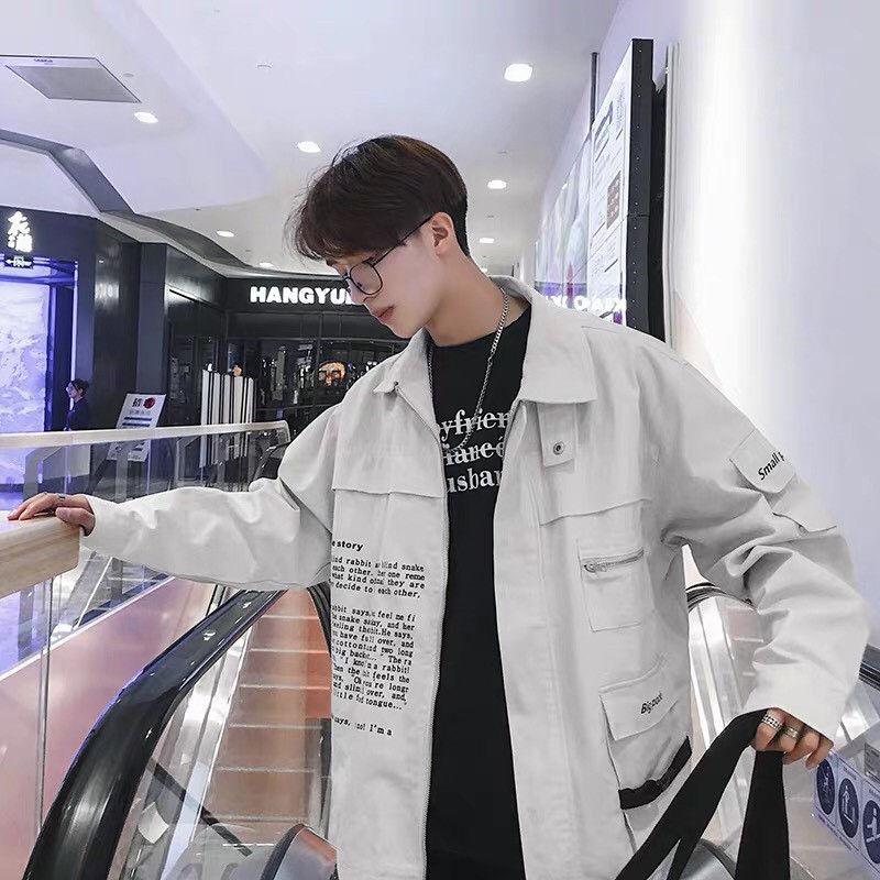 Áo khoác cardigan kaki túi hộp unisex Dây Kéo nam nữ ulzzang Wind | BigBuy360 - bigbuy360.vn