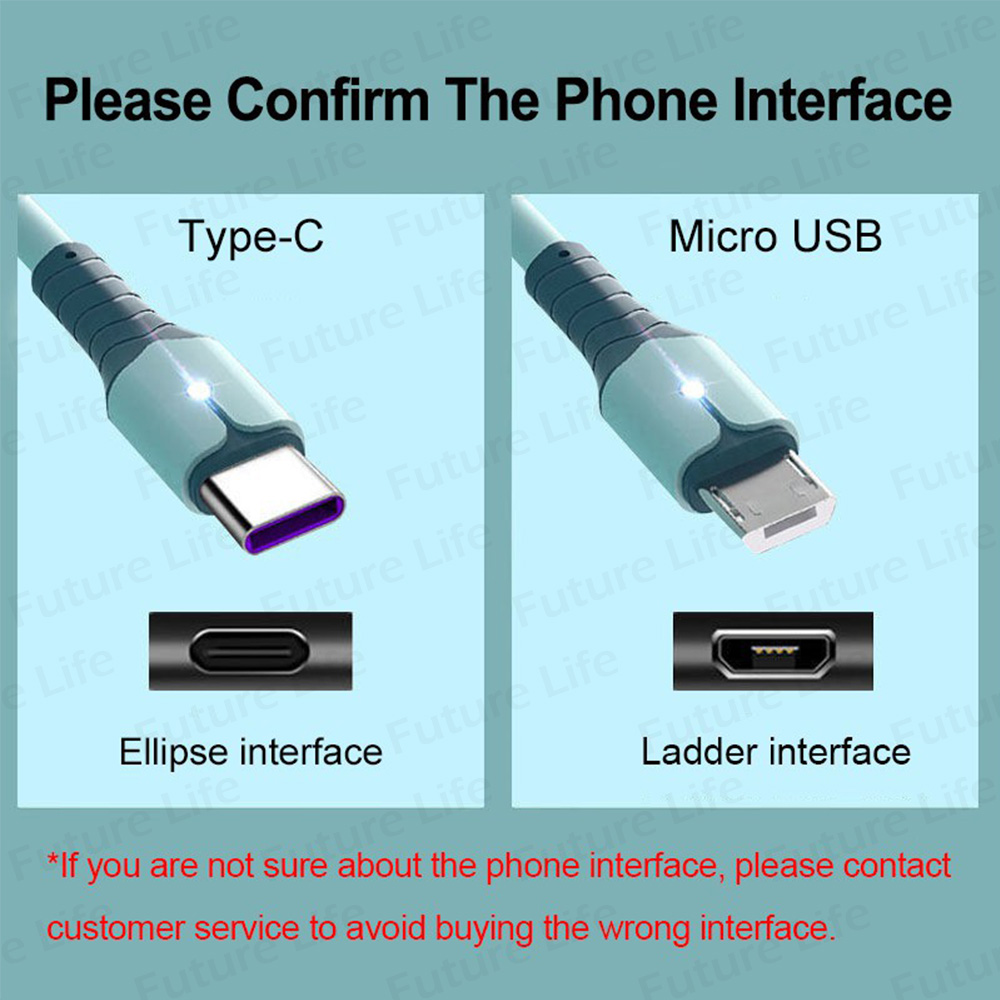 Dây Cáp Sạc Nhanh 5A Type C / Micro Usb Phủ Silicon Nhiều Màu