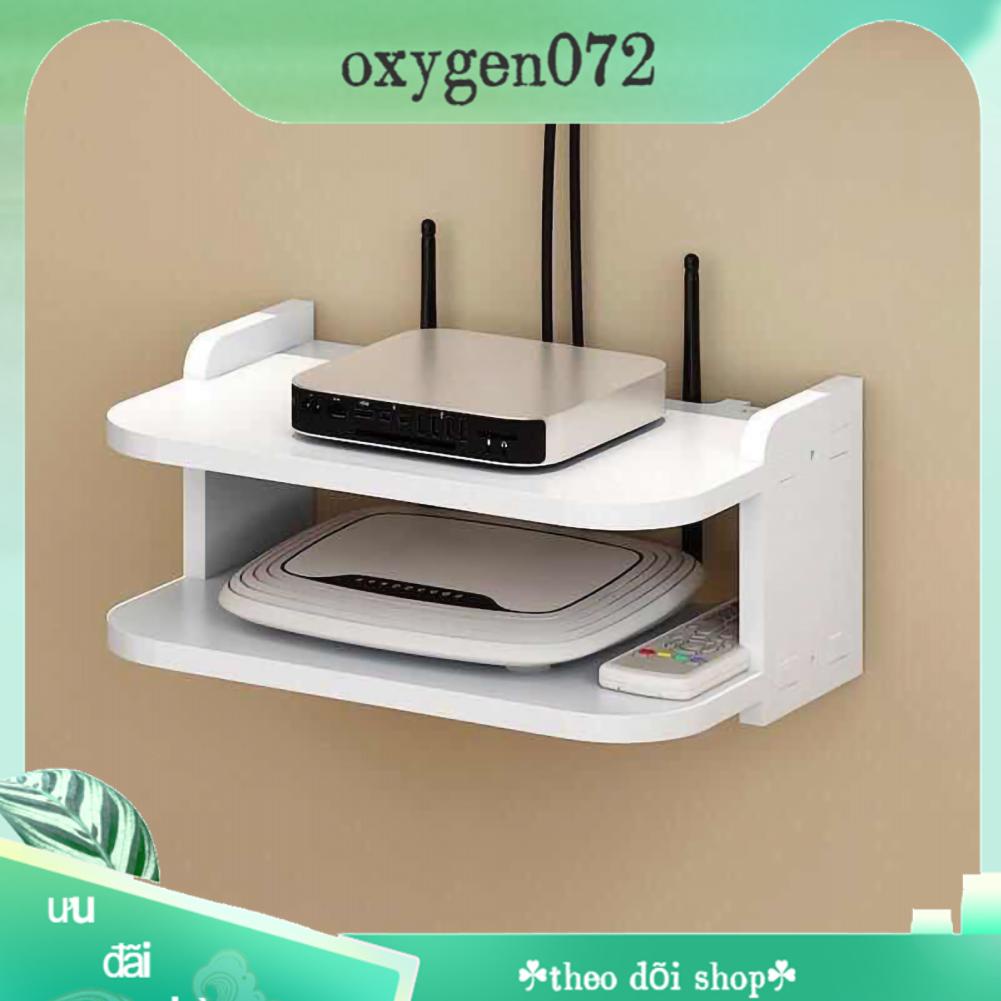 Oxygen072 Set Top Box Kệ Giá đỡ lưu trữ miễn phí Punch Vách ngăn trang trí với góc tròn chống va chạm