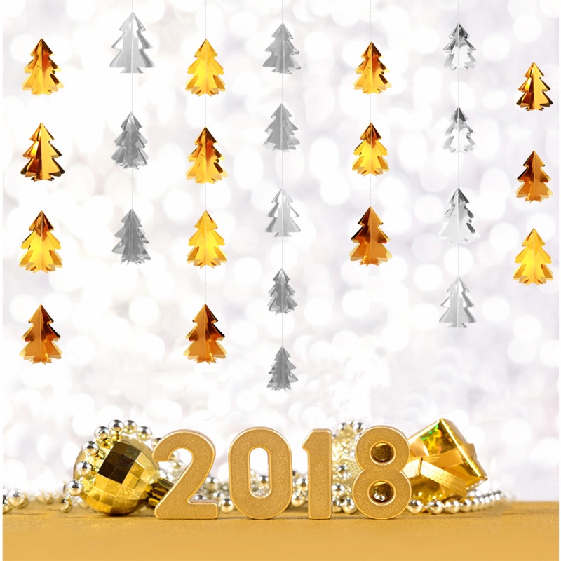 Dây cờ treo trang trí cây thông Noel
