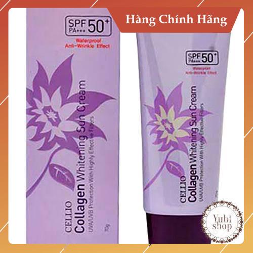 Kem Chống Nắng Cellio Chính Hãng - Kem Chống Nắng Cellio Collagen Whitening Sun Cream 70g Chính Hãng Hàn Quốc - KM - CS | BigBuy360 - bigbuy360.vn
