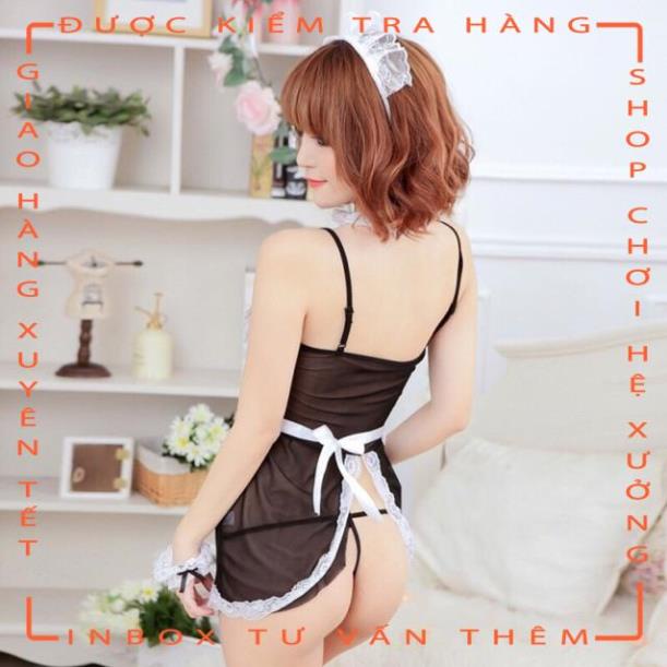 Set váy ngủ full phụ kiện cosplay cô hầu gái 3704  - hot tiktok | BigBuy360 - bigbuy360.vn