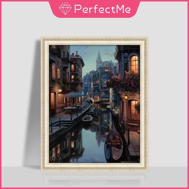 Bộ Tranh Đính Đá 5D Tự Làm 40x50cm Hình Phong Cảnh Độc Đáo