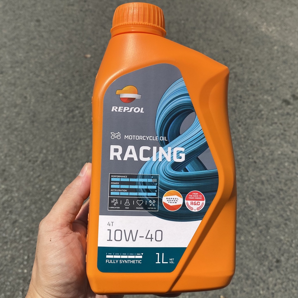 Nhớt Repsol Racing 10w40 Fully Synthetic ( mẫu mới 2022 )