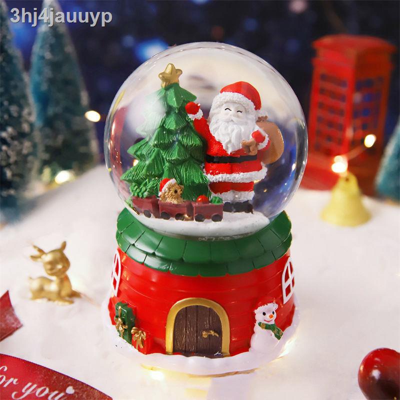 Quả cầu pha lê tuyết hình ông già noel nhiều kích thước
