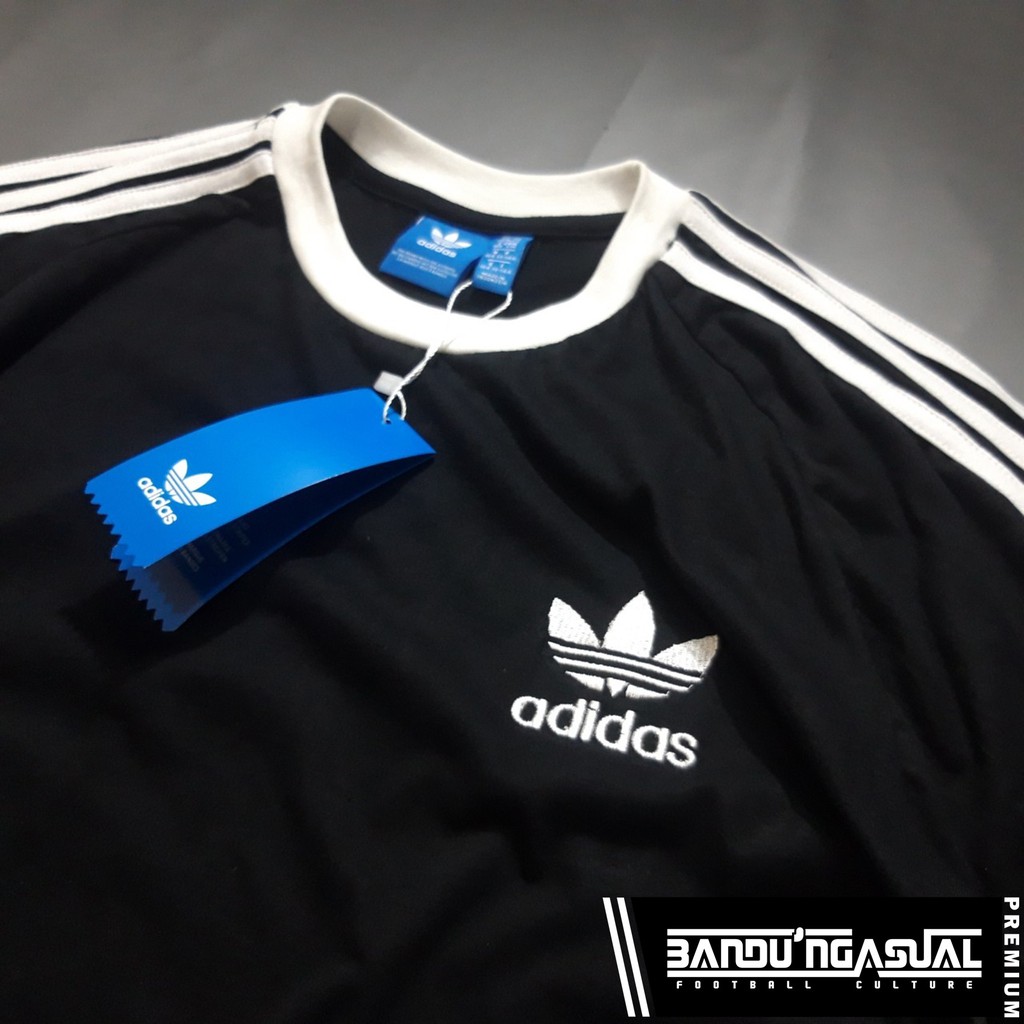 Áo Thun Adidas Kẻ Sọc Đen Trắng Trẻ Trung Năng Động