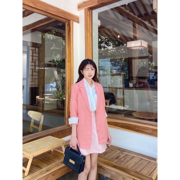 blazer hồng julie