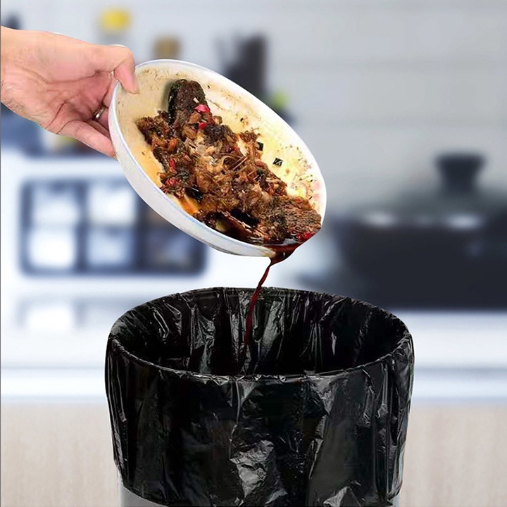 Bộ 50 túi rác tự hủy có quai hongkong_store sieure888 Túi rác tự hủy nhà tắm văn phòng