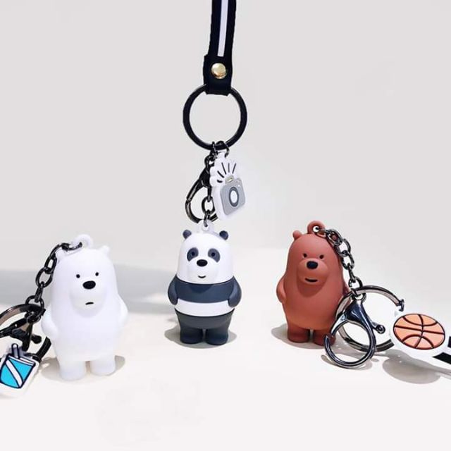 Móc KHÓA WE BARE BEARS 3 CHÚ GẤU