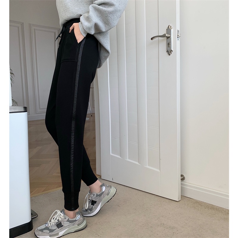 Quần dài màu sắc đơn giản phong cách Hàn Quốc