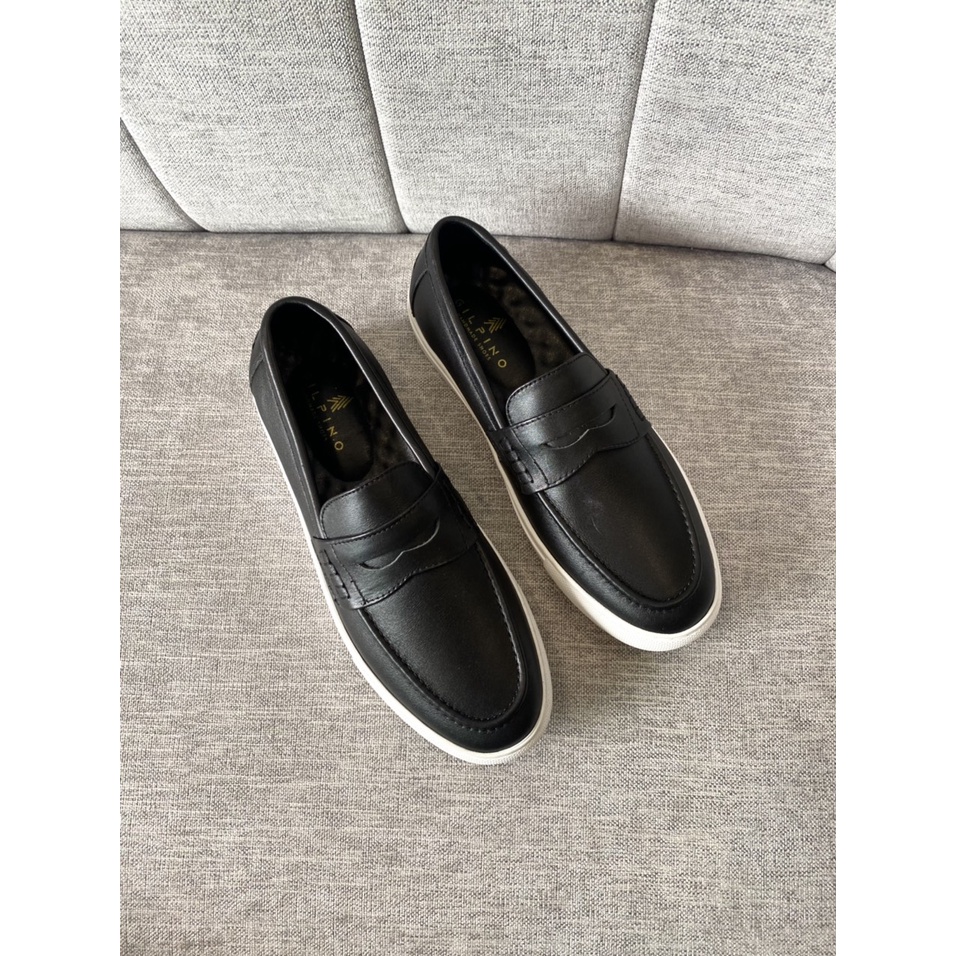 Alan 01 - Black - Da thật mềm mại - Bảo hành 1 năm - Keo đế bảo hành trọn đời- kiểm tra hàng, hô trợ đổi size.