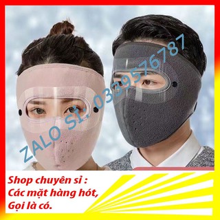 Khẩu trang ninja lót nỉ siêu ấm