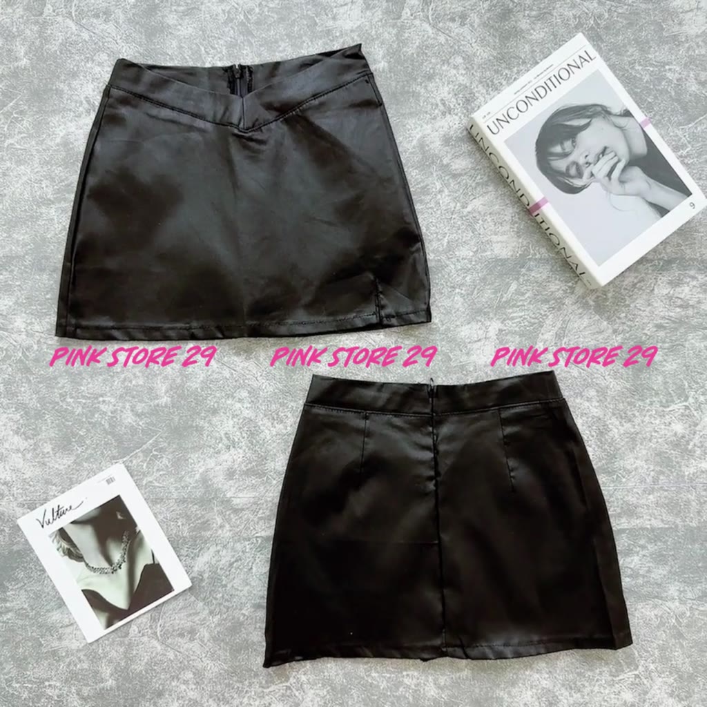 Chân Váy Da Lưng Thấp PINKSTORE29, Dáng Ôm Xẻ Đùi Quyến Rũ C055 | BigBuy360 - bigbuy360.vn