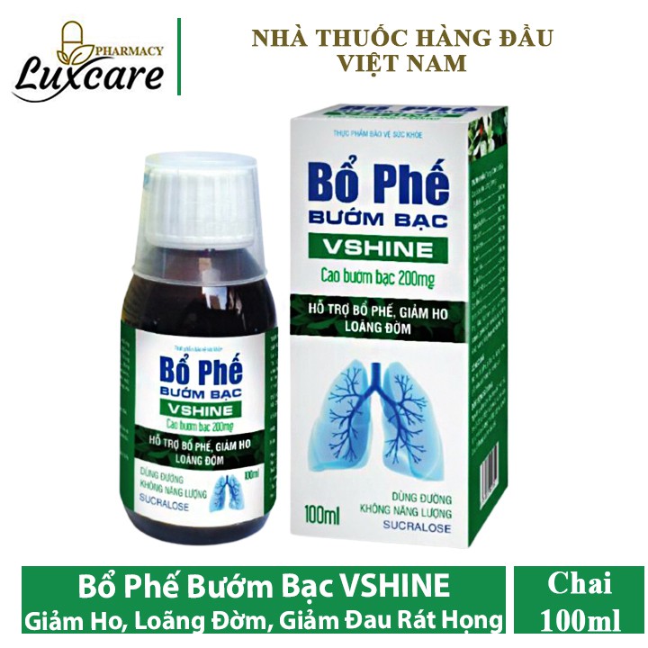 Siro giảm ho, loãng đờm Bổ Phế Bướm Bạc VSHINE Chai 100ml