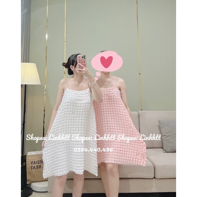 VÁY 2 DÂY XỐP BABYDOLL ULZZANG