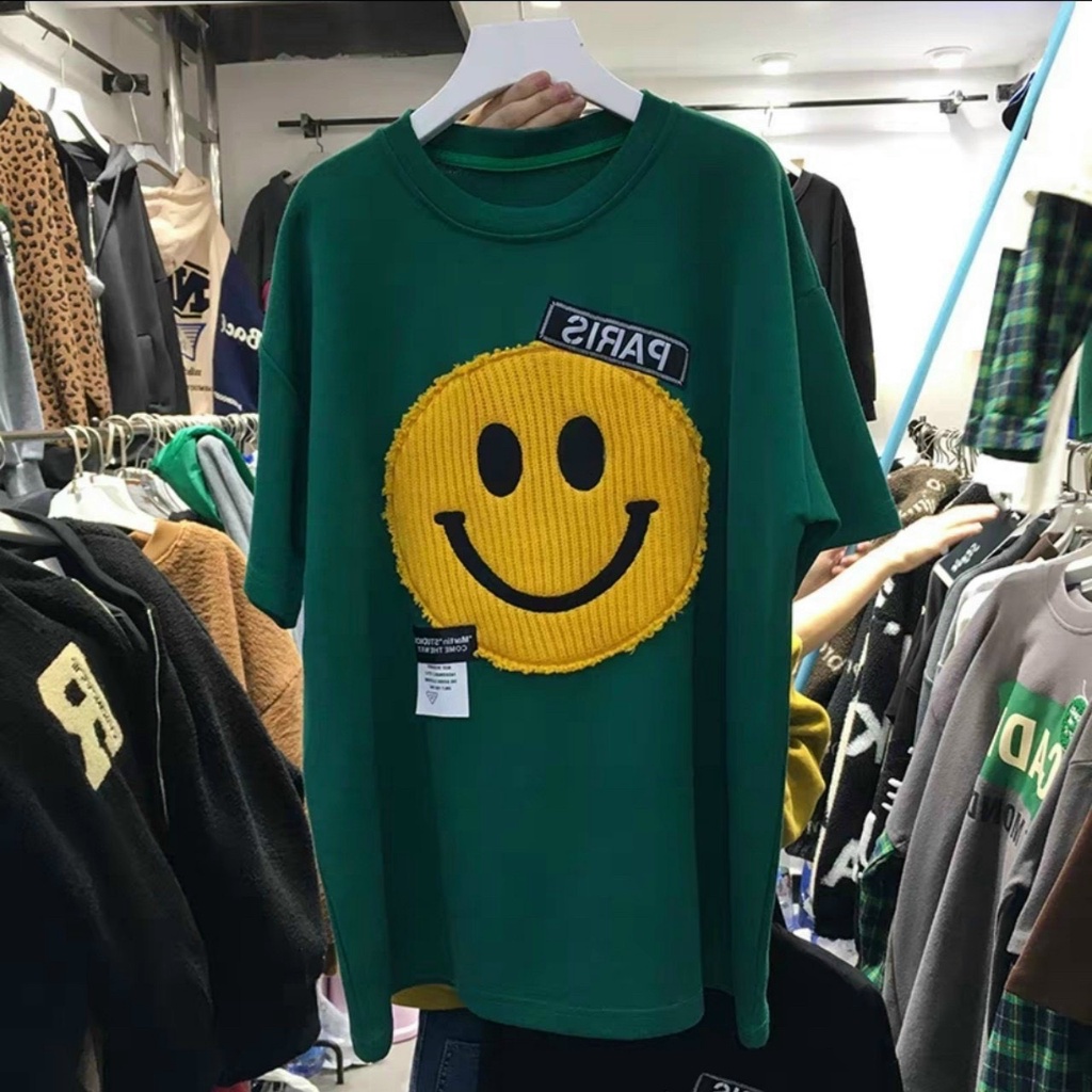 Áo phông thụng hình mặt cười - SHOP THƠM PHẠM