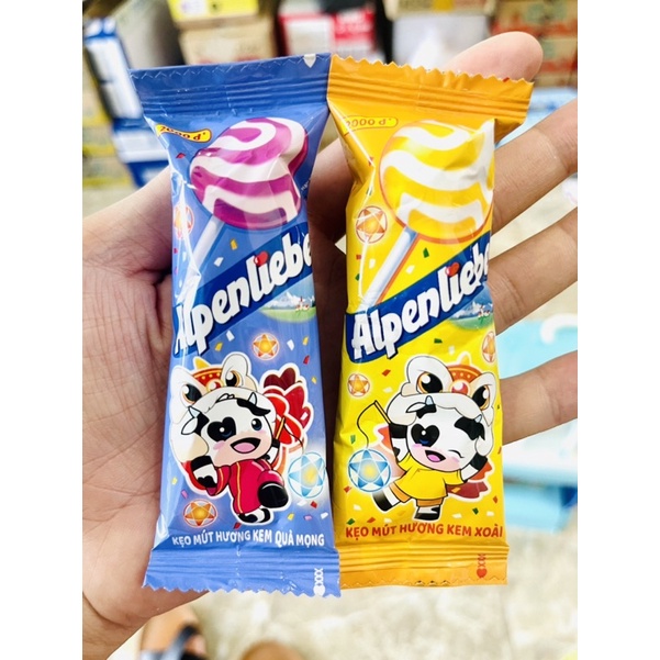 Kẹo mút Alpenliebe Ice Cream 2 vị mới [ Siêu Ngon ]