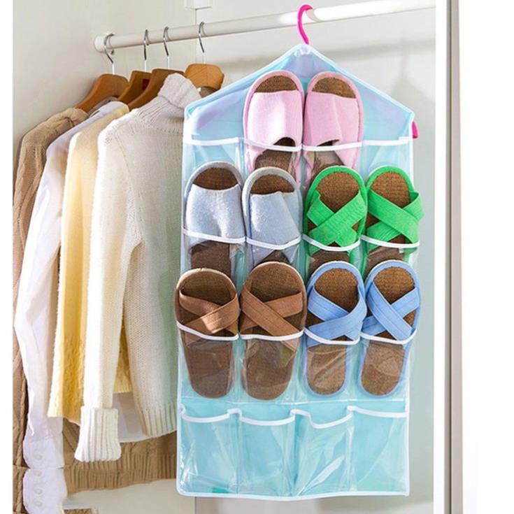 Túi Treo Đồ Thông Minh 16 NGĂN - Túi Đựng Tiện Ích Treo Tủ Đựng Đồ Lót, Tất, Phụ Kiện