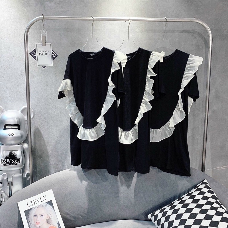 Đầm form suôn phối bèo ☘️☘️☘️☘️Ng alohashop91