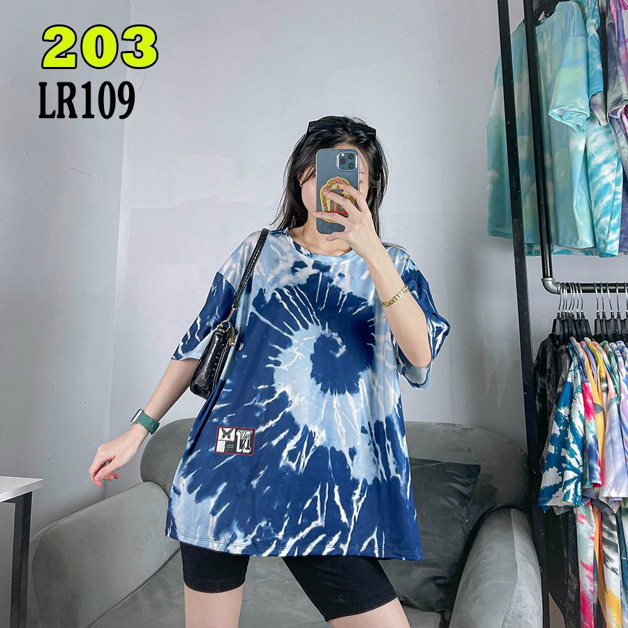 Áo thun loang màu 𝑭𝒓𝒆𝒆𝒔𝒉𝒊𝒑 Áo phông unisex LR109 vải cotton xượt poli co giãn thấm hút tốt, không xù lông