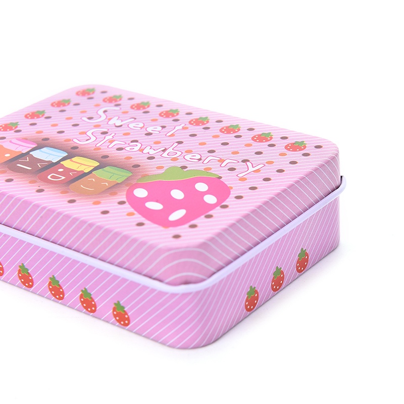 Hộp Thiếc mini Hình Chữ Nhật Dễ Thương